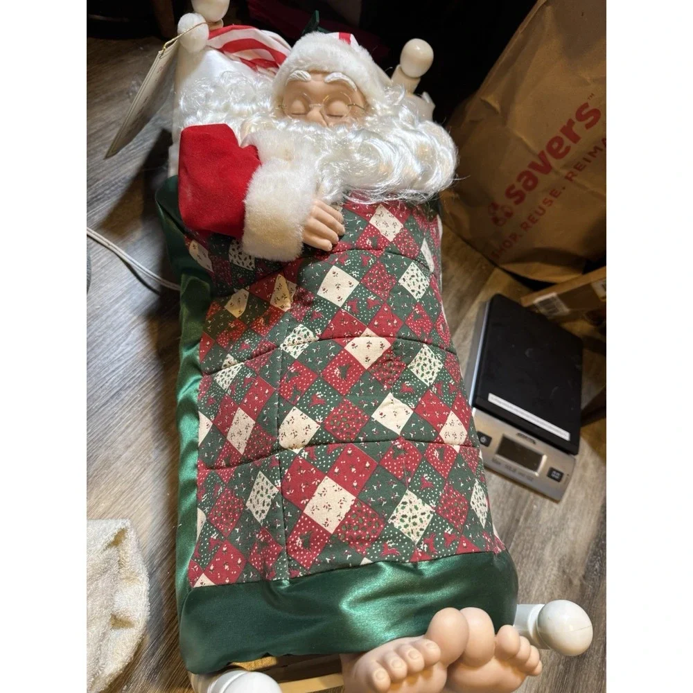 Motion‎ Santa Animated Electronic Snoring Whistling Christmas Animated Display